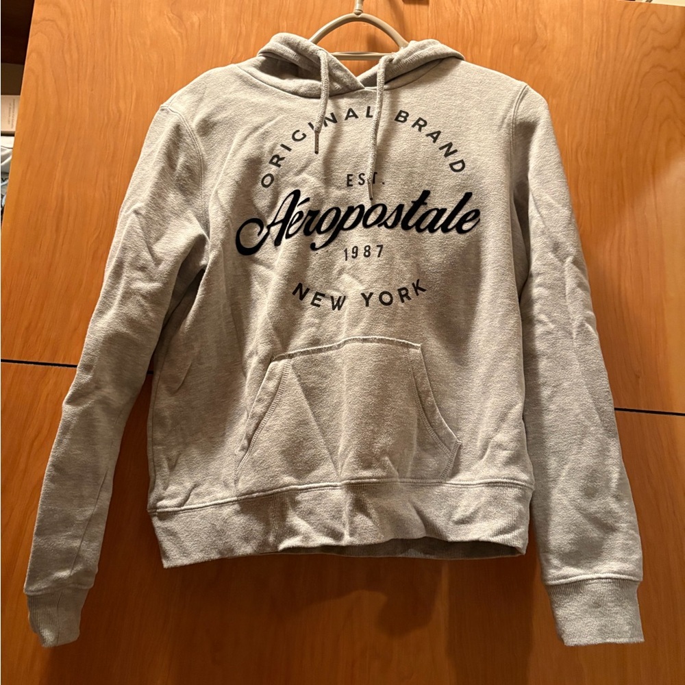 Aeropostale Heather Gray Pullover Hoodie